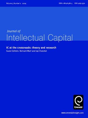 cover image of Journal of Intellectual Capital, Volume 5, Issue 2